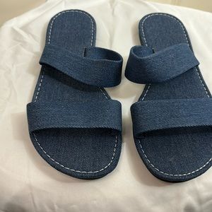 Denim sandals